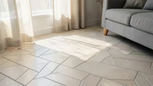 jodełka w salonie płytki